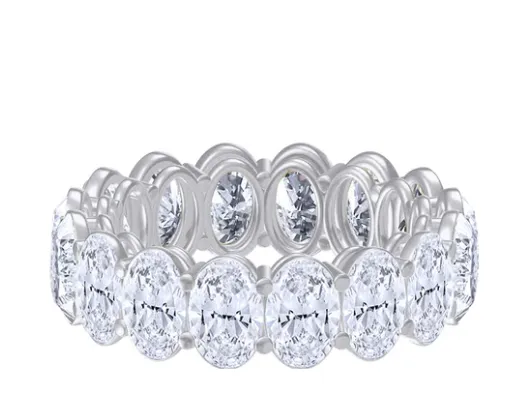 10k Oval Eternity Band