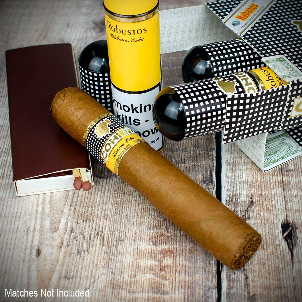 3 pack - Cohiba Robustos Tubos Cuban Cigars