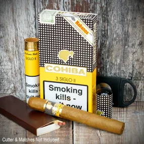 3 Pack - Cohiba Siglo II Tubos Cuban Cigars