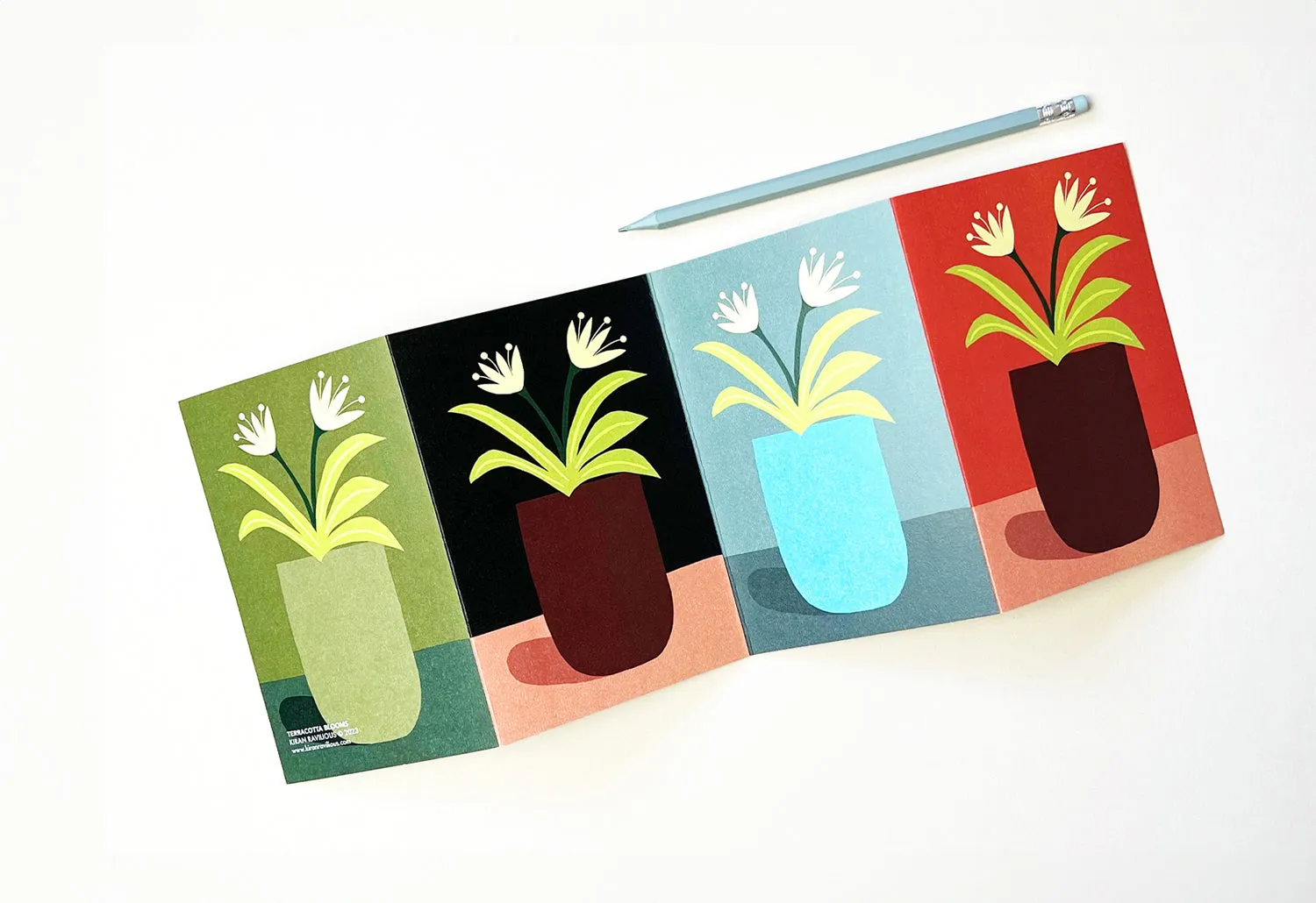 4 Potted Blooms Card