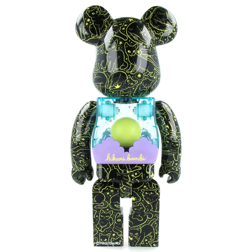 400% Bearbrick Cat in the Night Sky - Hikari Bambi