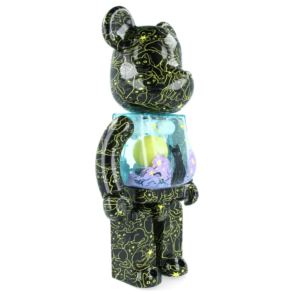 400% Bearbrick Cat in the Night Sky - Hikari Bambi