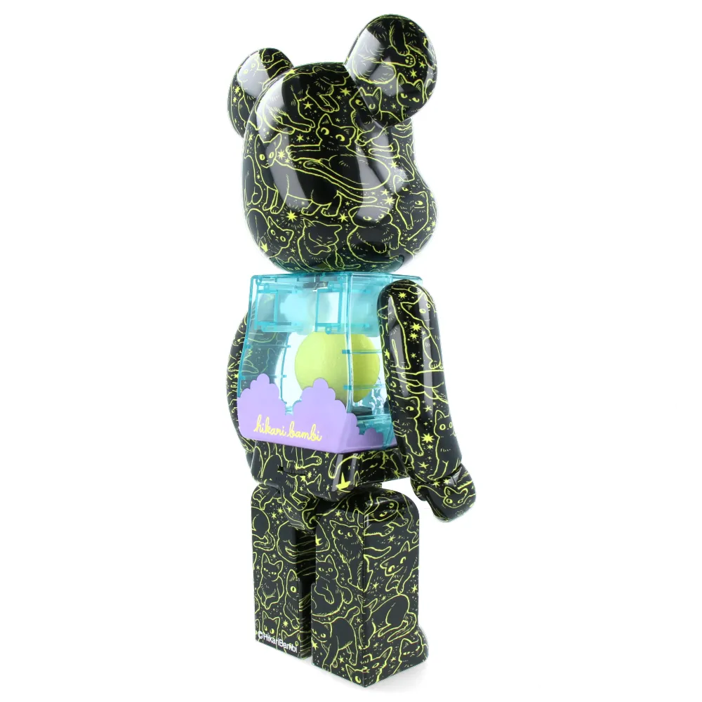 400% Bearbrick Cat in the Night Sky - Hikari Bambi