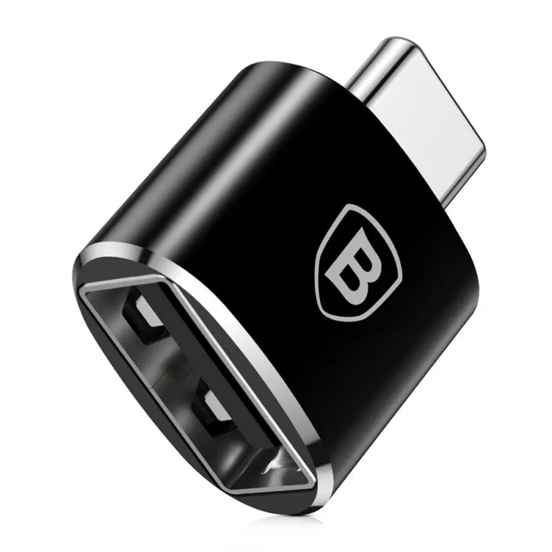 Adaptor OTG USB-A - USB-C Baseus, Negru CATOTG-01