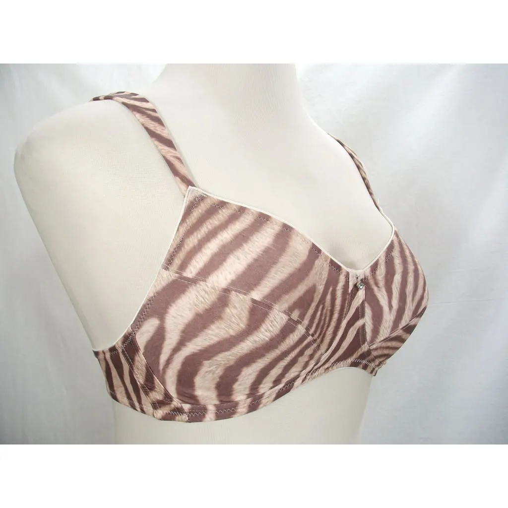 Amoena 43902 Jane Wire Free Mastectomy Bra 32C Animal Print NEW WITH TAGS