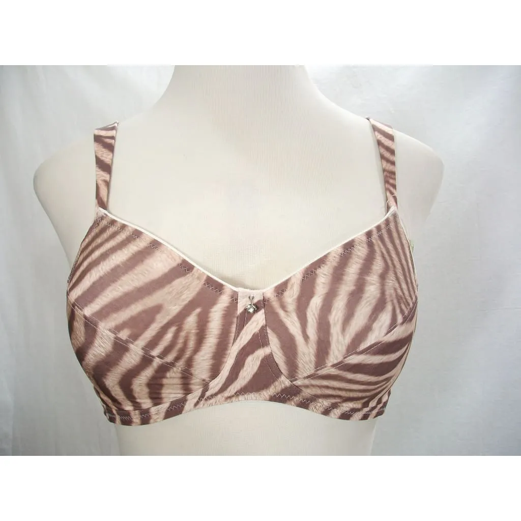 Amoena 43902 Jane Wire Free Mastectomy Bra 32C Animal Print NEW WITH TAGS