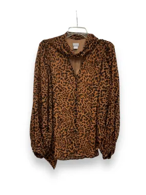 Animal Print Blouse Long Sleeve Chicos, Size L