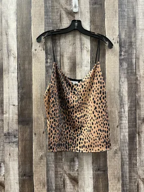 Animal Print Blouse Sleeveless Good American, Size XL (4)