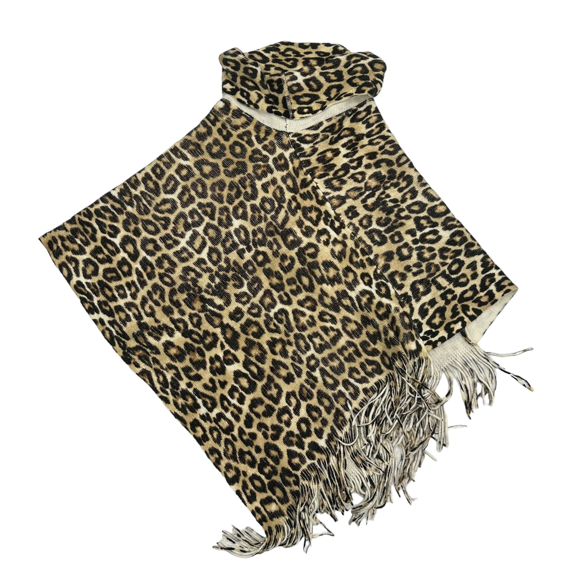 ANIMAL PRINT CHICOS PONCHO, Size ONESIZE