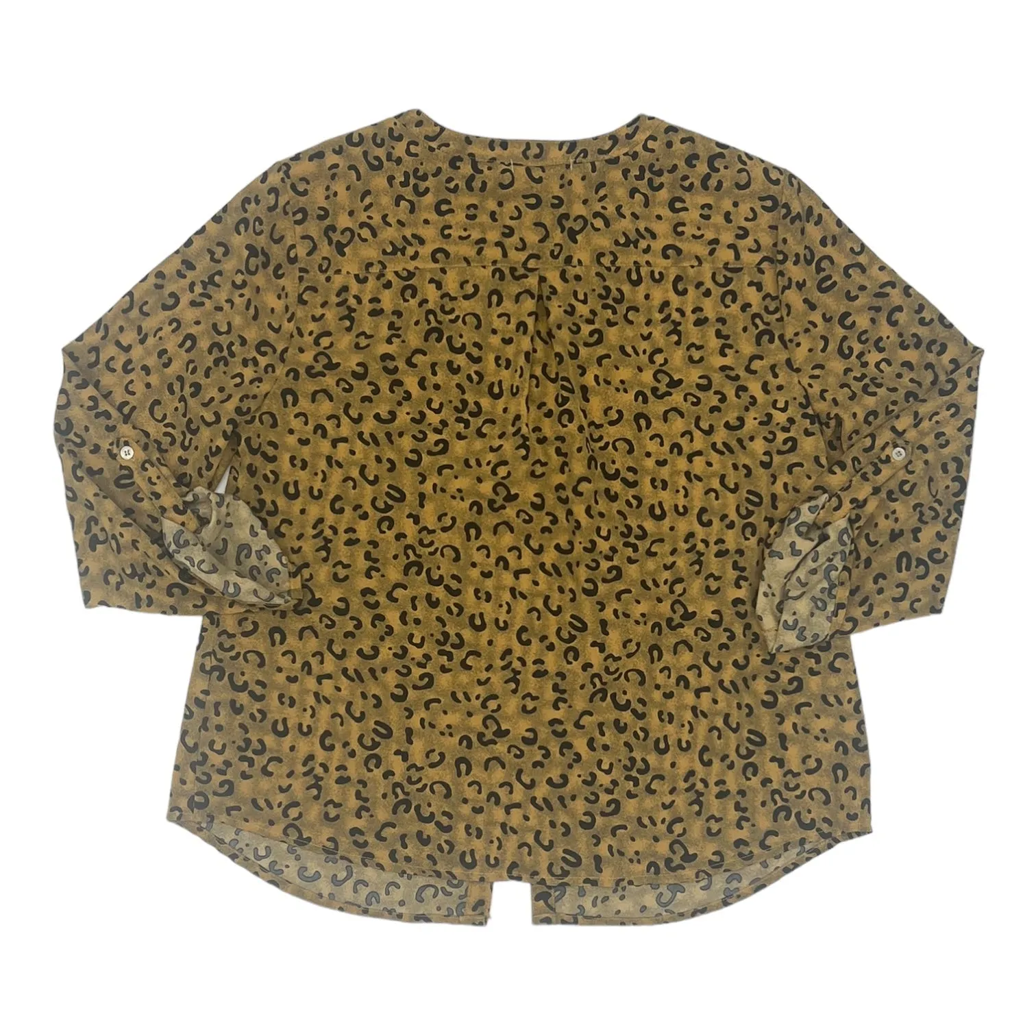 ANIMAL PRINT NOTATIONS TOP 3/4 SLEEVE, Size L