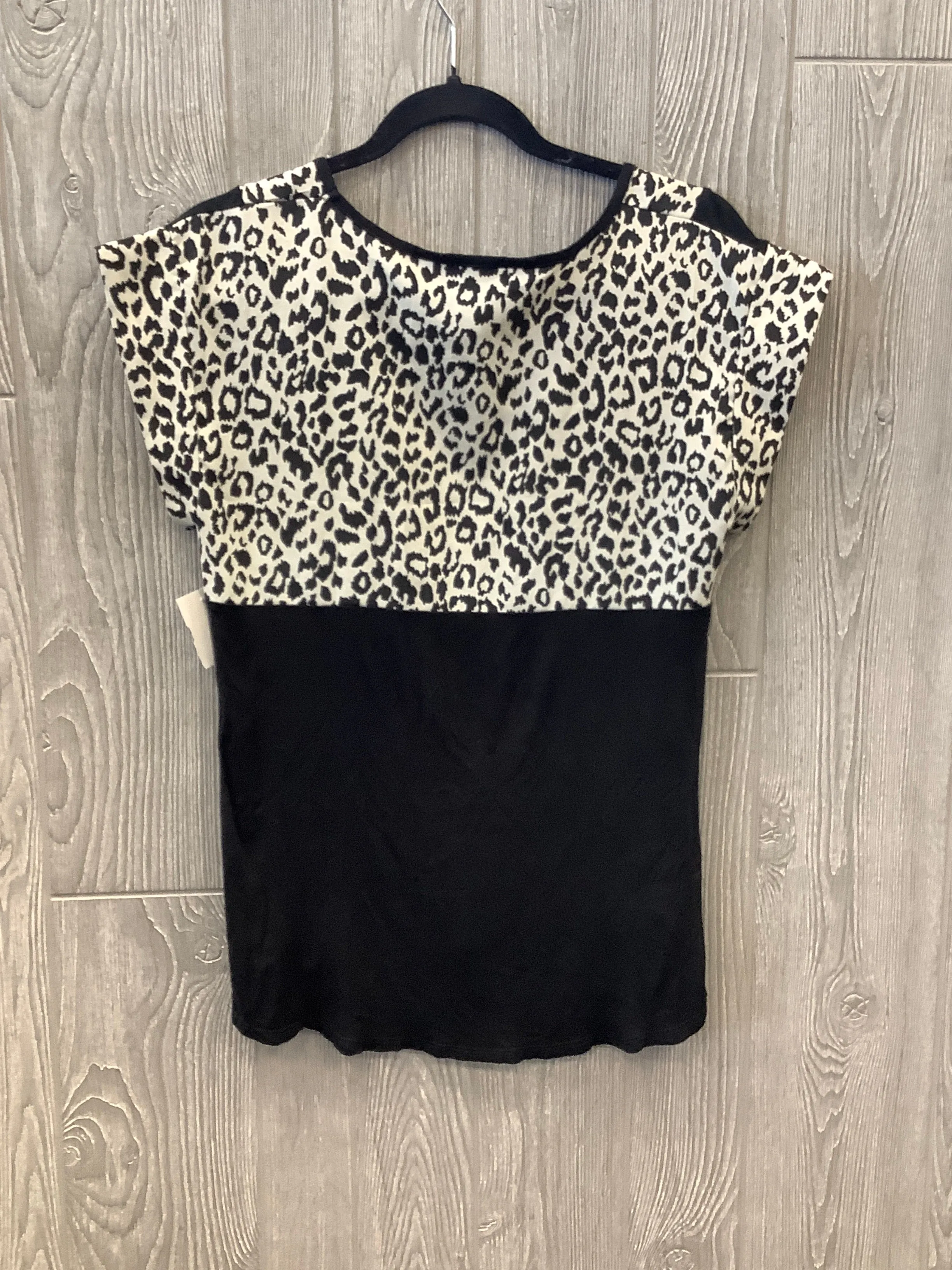 Animal Print Top Short Sleeve Allison Taylor, Size S