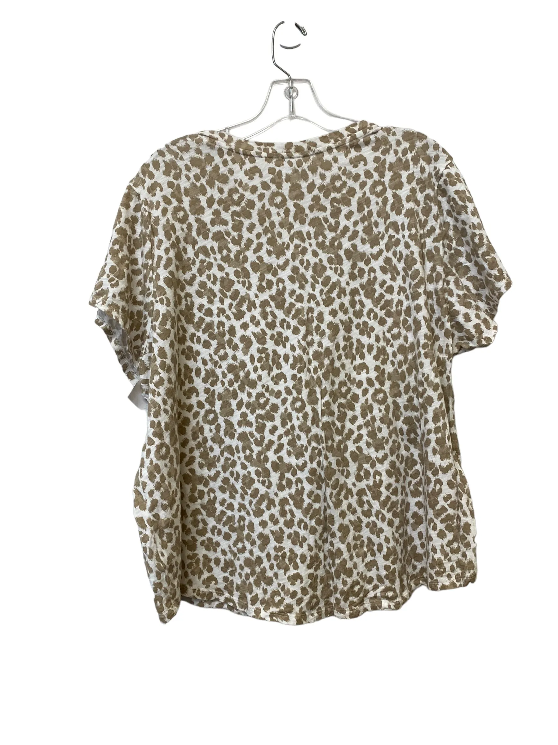 Animal Print Top Short Sleeve Old Navy, Size Xxl