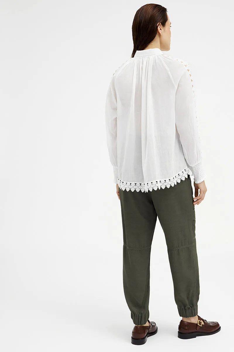 Annsofie A-shape shirt | Bright White | Skjorte fra Gustav