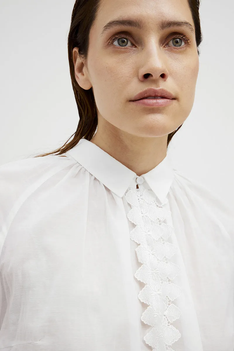 Annsofie A-shape shirt | Bright White | Skjorte fra Gustav