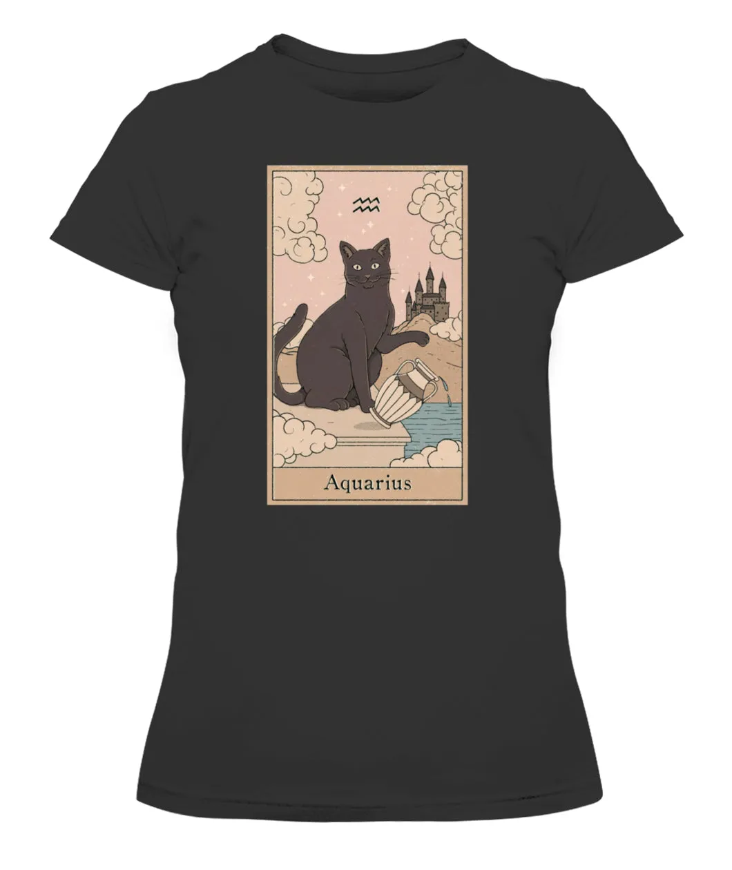 Aquarius Cat Custom Women's Tee & Unisex Tee