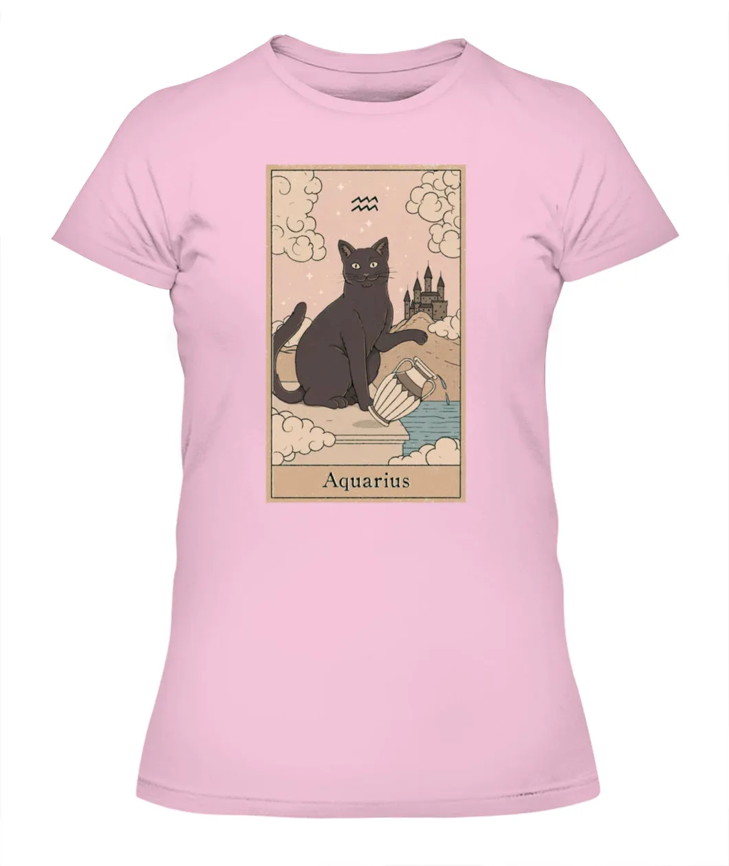 Aquarius Cat Custom Women's Tee & Unisex Tee