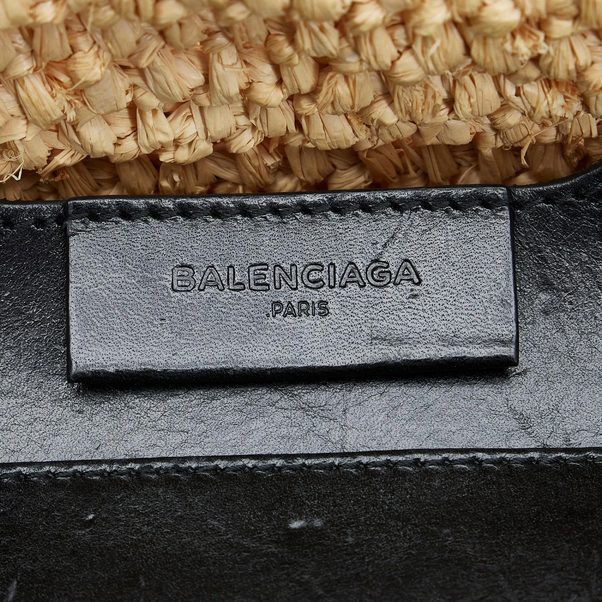 Balenciaga Panier Raffia Tote