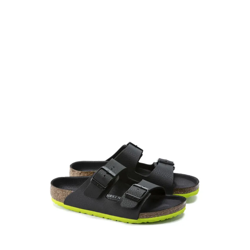 BIRKENSTOCK SANDALO ARIZONA 1022369 NERO-LIME