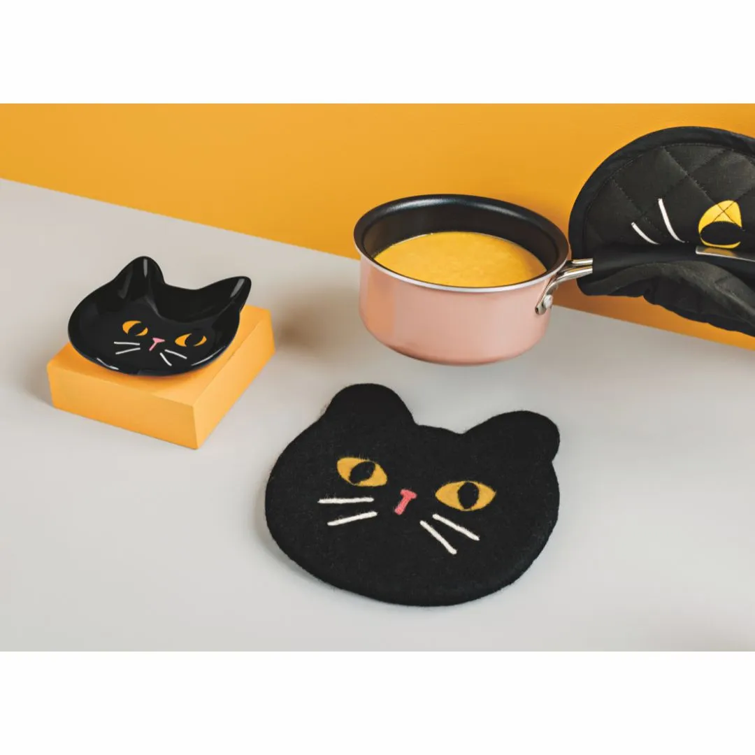 Black Cat Spoon Rest