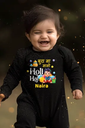 Bura Na Mano Holi Hai Baby Romper | Onesies w/ Custom Name