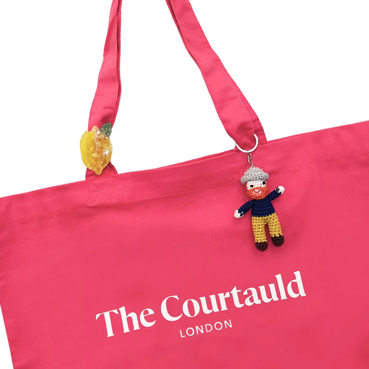 Courtauld Large Tote Bag Raspberry White