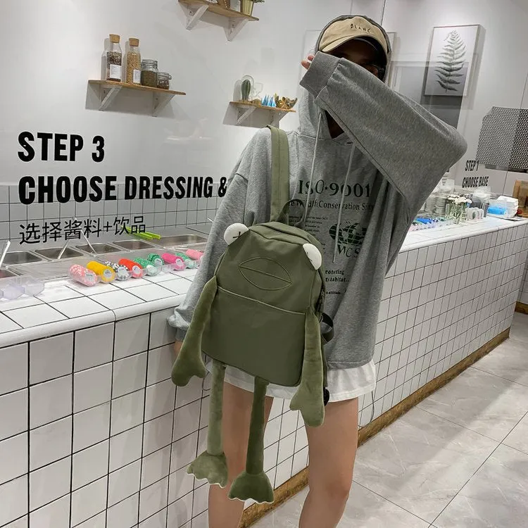 deanwangkt Japanese Kawaii Backpack Women Mochila Feminina Sac A Dos Femme Frog Backpack Bags Mochilas Bolsos Back Pack Travel Backpack Bag