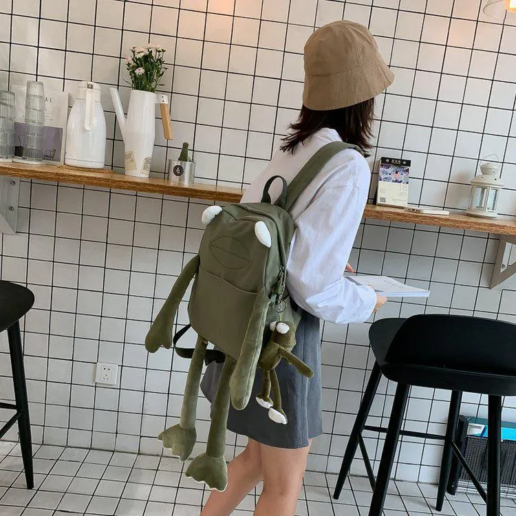 deanwangkt Japanese Kawaii Backpack Women Mochila Feminina Sac A Dos Femme Frog Backpack Bags Mochilas Bolsos Back Pack Travel Backpack Bag