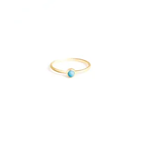 December Turquoise Mano Birthstone Ring