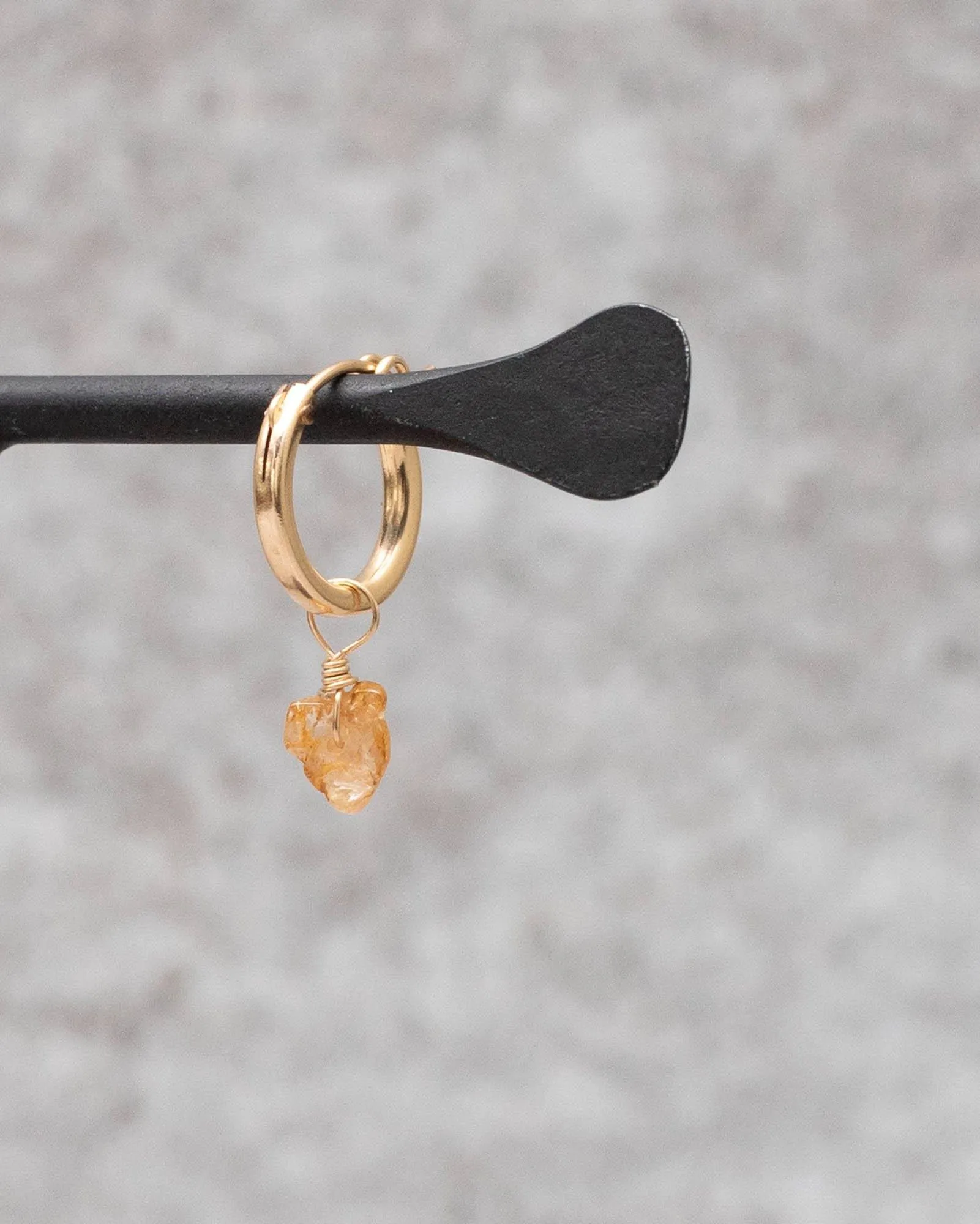 Earring Charm November Topaz Gold Filled