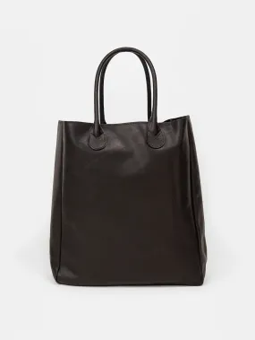 Eve Leather Tote in Black