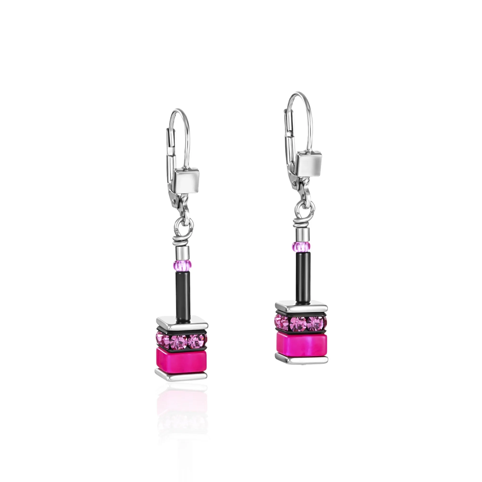 GeoCUBE Classic Polaris & Rhinestone Multicolour Earrings