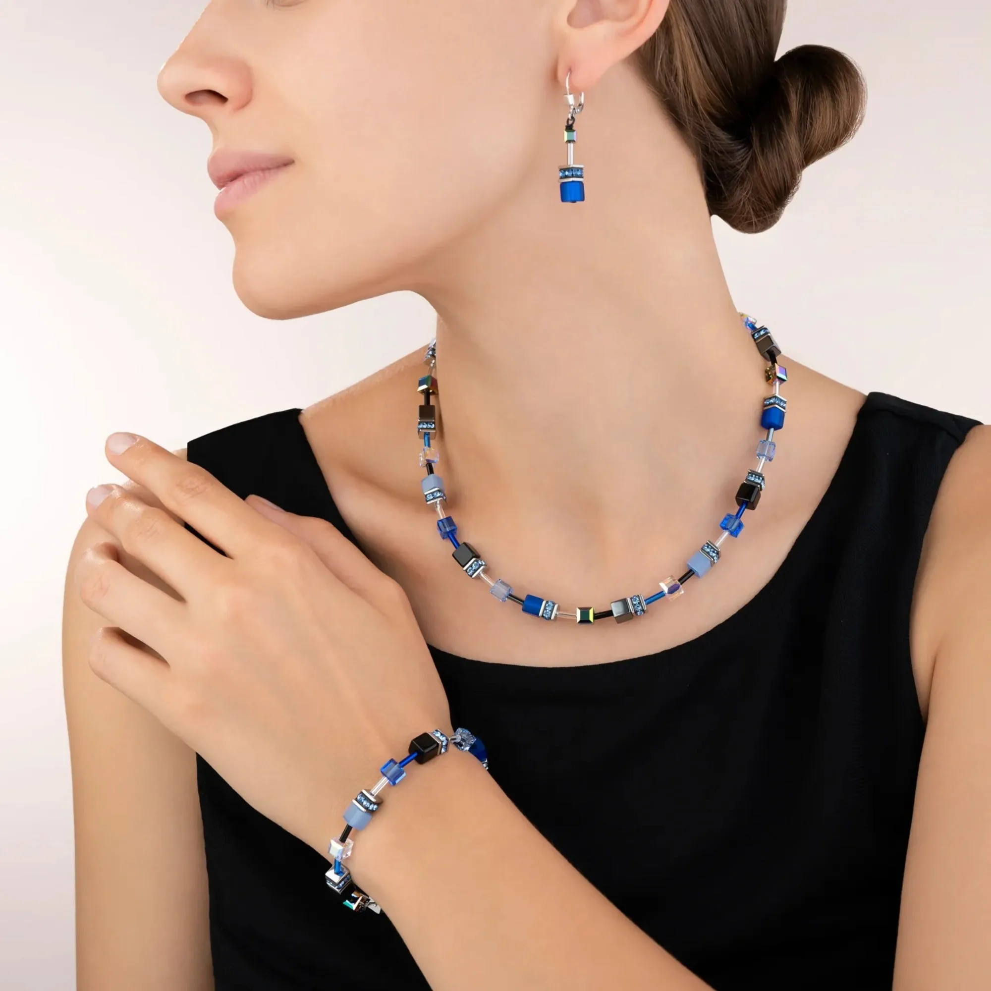 GeoCUBE Cobalt Blue Necklace