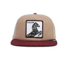 Goorin Bros Free Rider {Stallion} Flat Brim Trucker Hat (Tan)