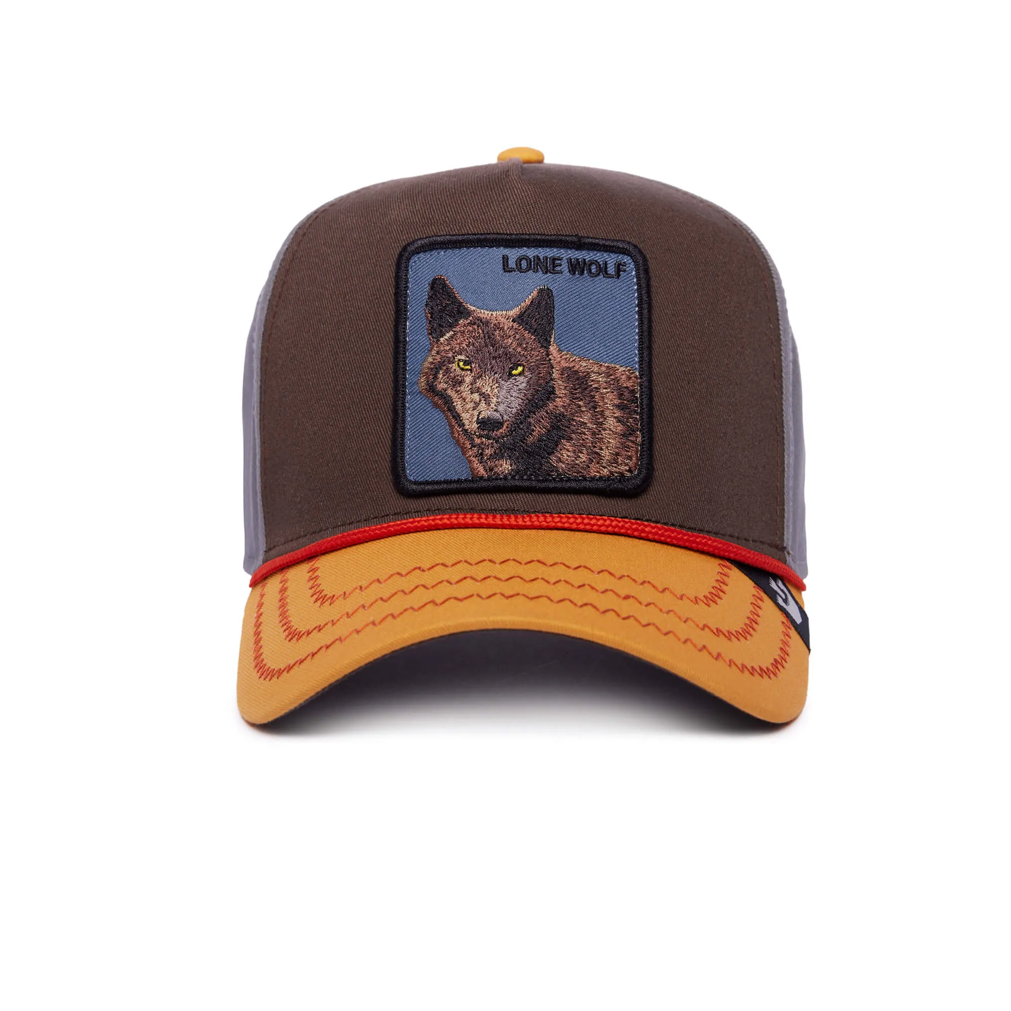 Goorin Bros Lone Wolf 100 Trucker Hat (Brown)