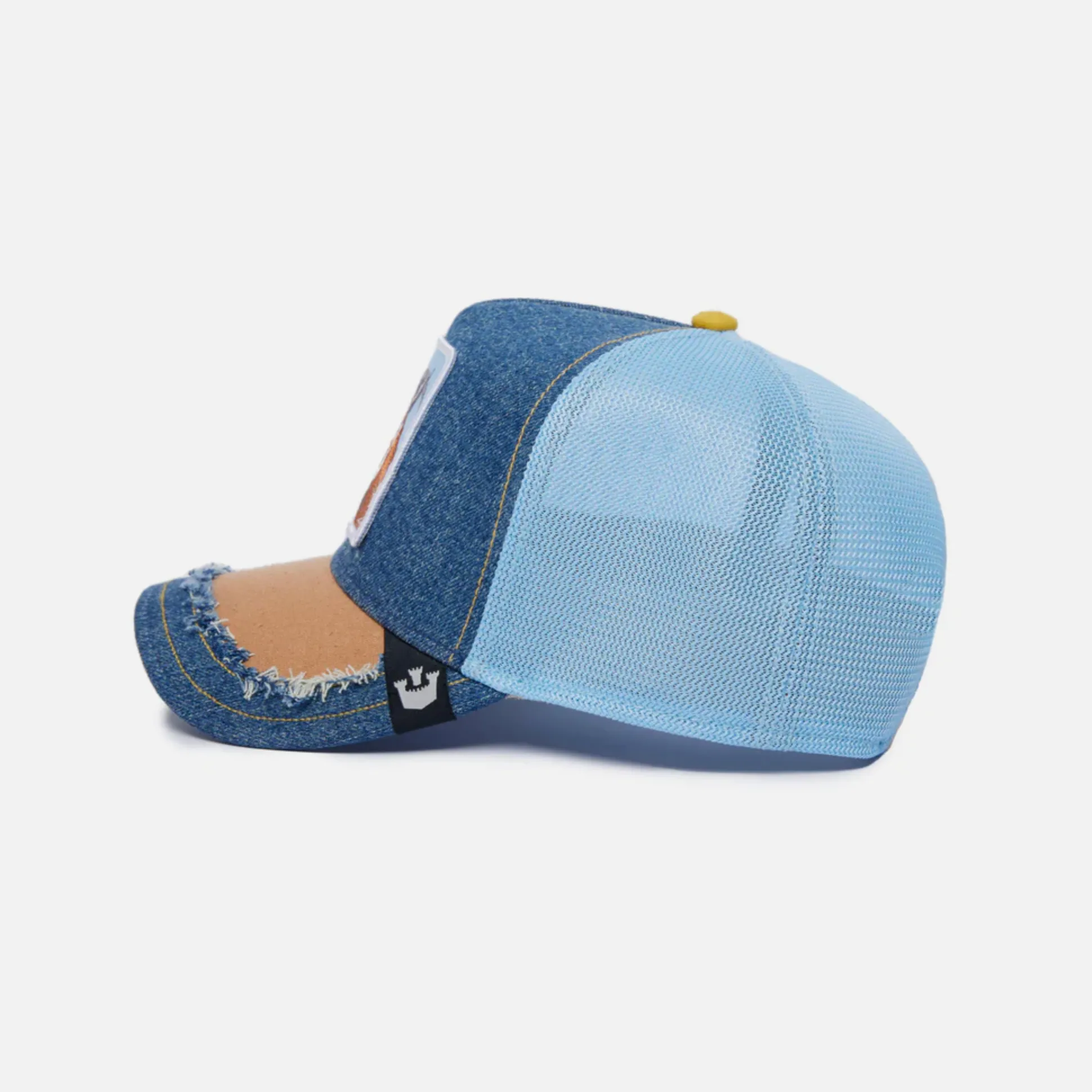 Goorin Bros Silky GOAT {G.O.A.T.} Trucker Hat (Denim)