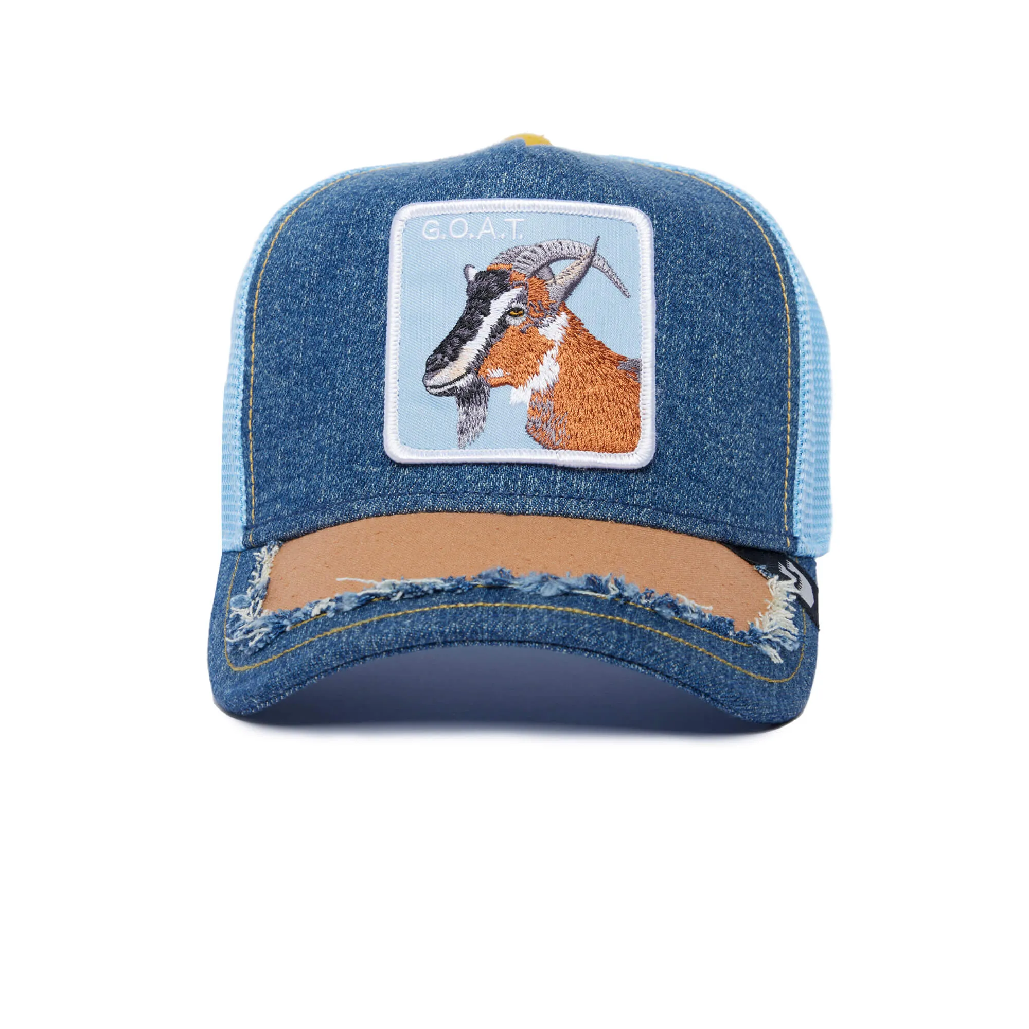 Goorin Bros Silky GOAT {G.O.A.T.} Trucker Hat (Denim)