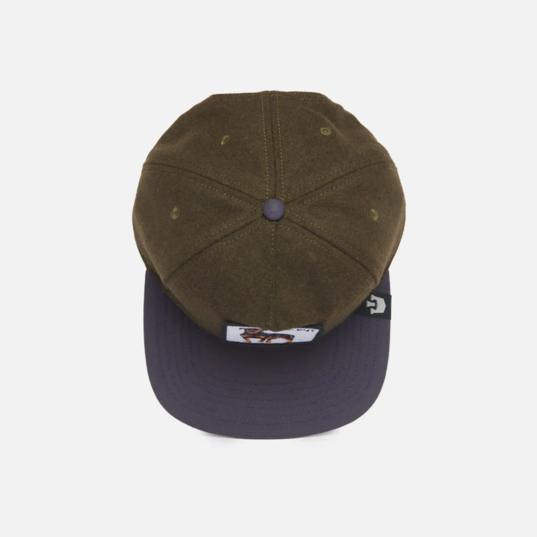 Goorin Bros Top Dog {Bad Boy} Flat Brim Trucker Hat (Olive)