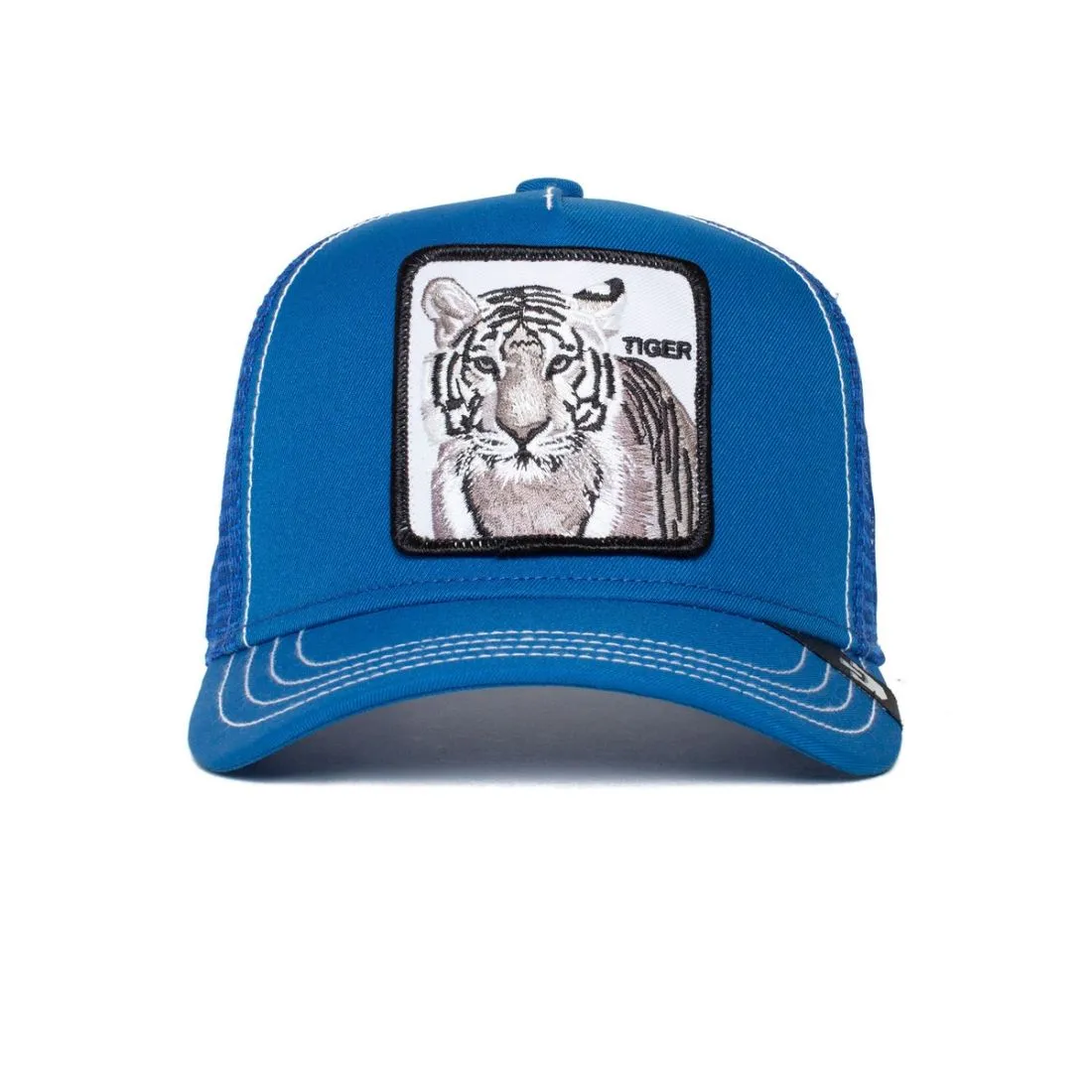 Goorin Bros Youth Sized Stripe Earner (Tiger) Trucker Hat (Blue)