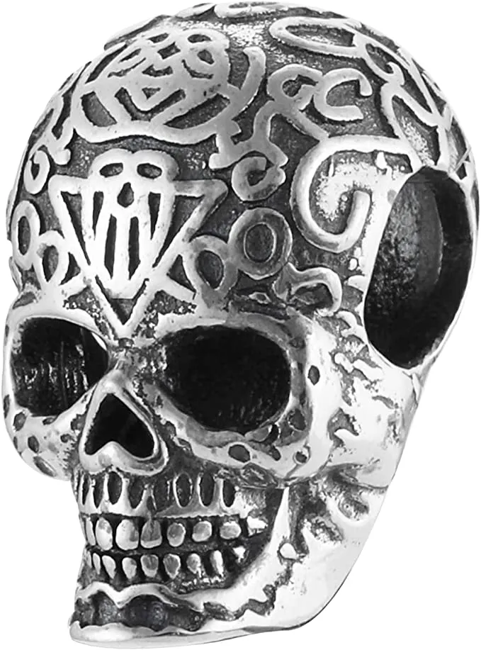 Gothic Skull Bead Charm