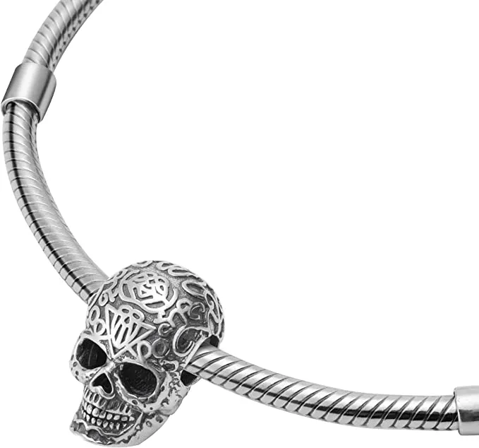 Gothic Skull Bead Charm