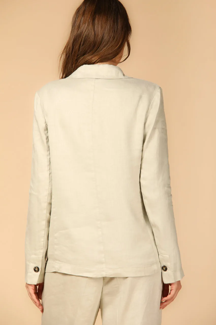 Helena blazer donna in lino e viscosa