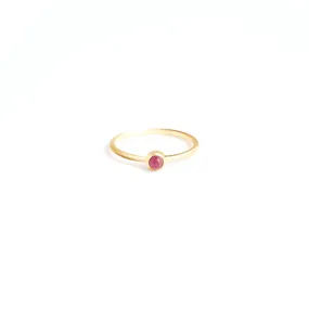 July Ruby Mano Birthstone Ring