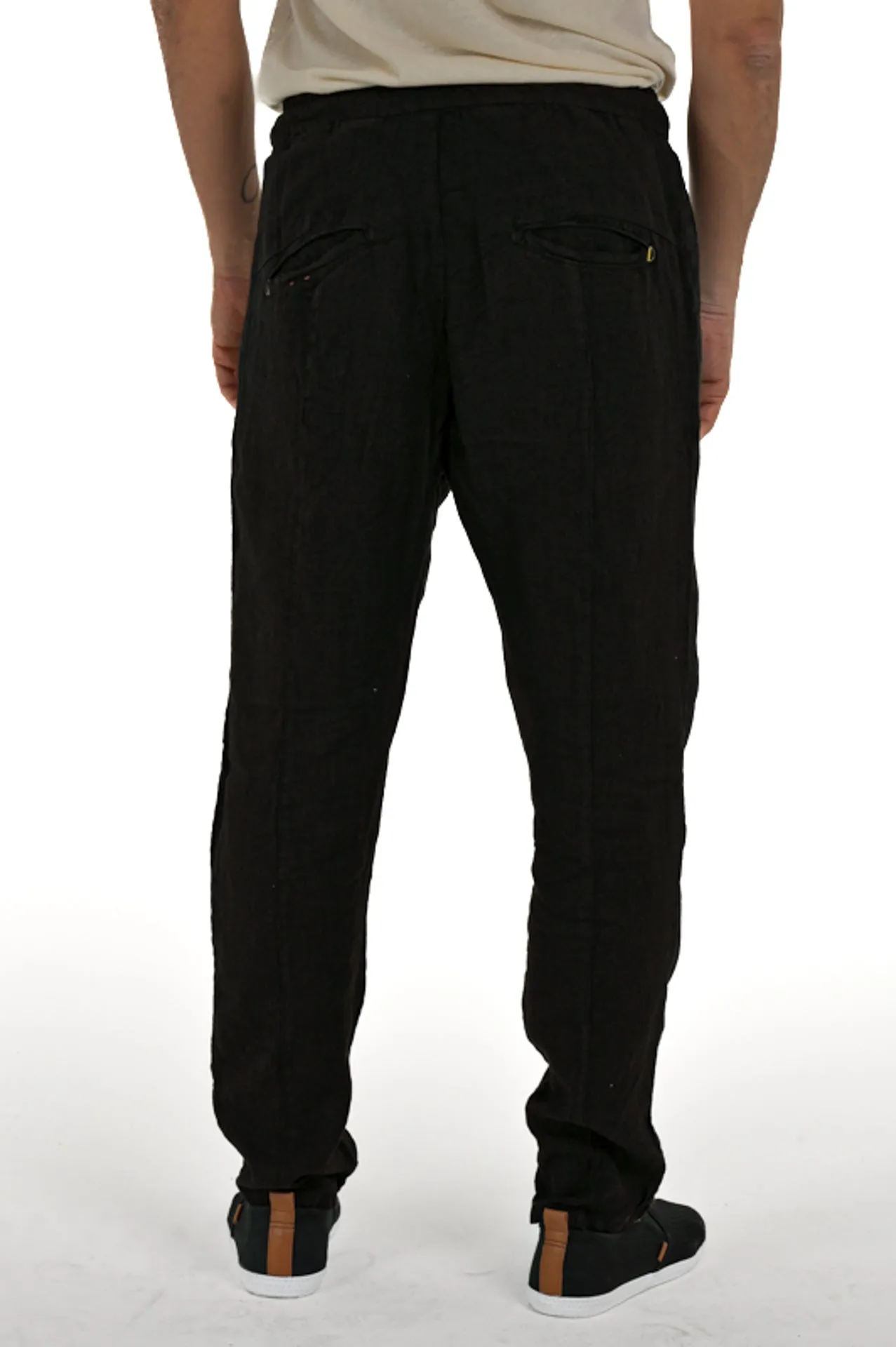 Pantaloni tapered Roby Lino Nero SS24