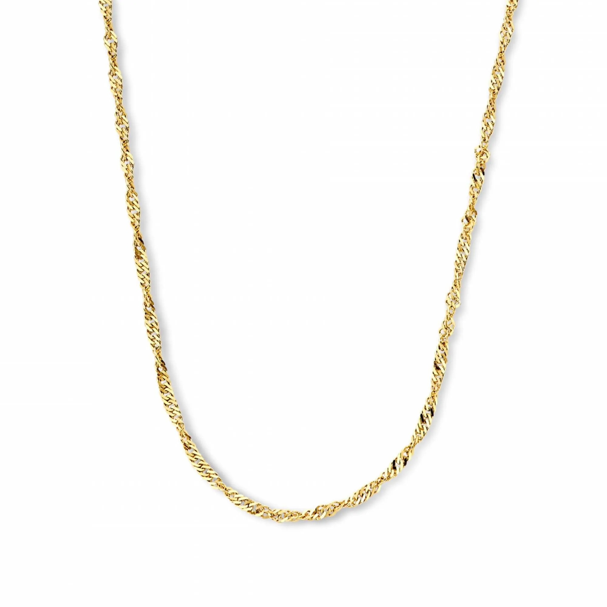 Rivoli Lilou 14 karat gold necklace with twist