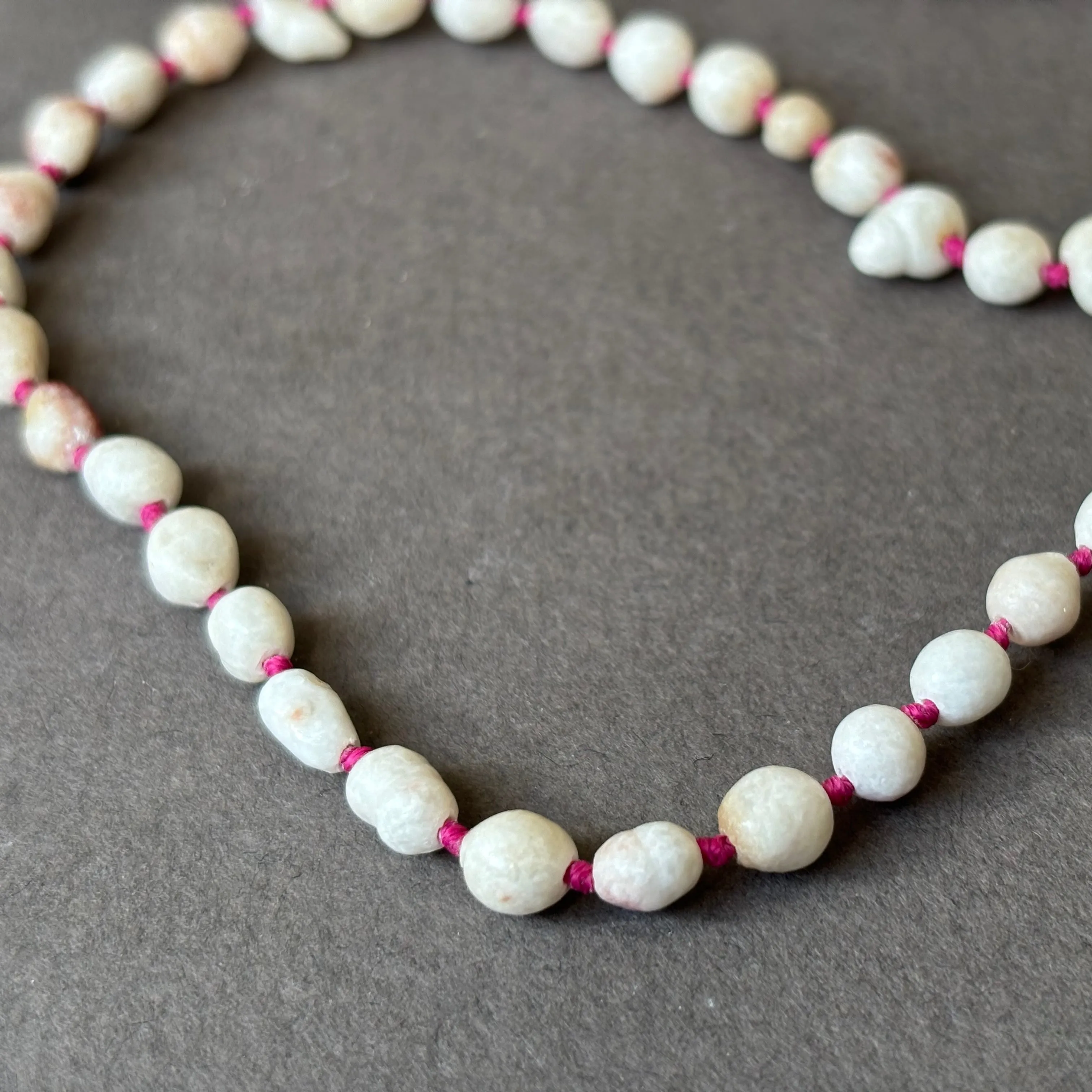 sweet heart natural wild found scallop pearl necklace