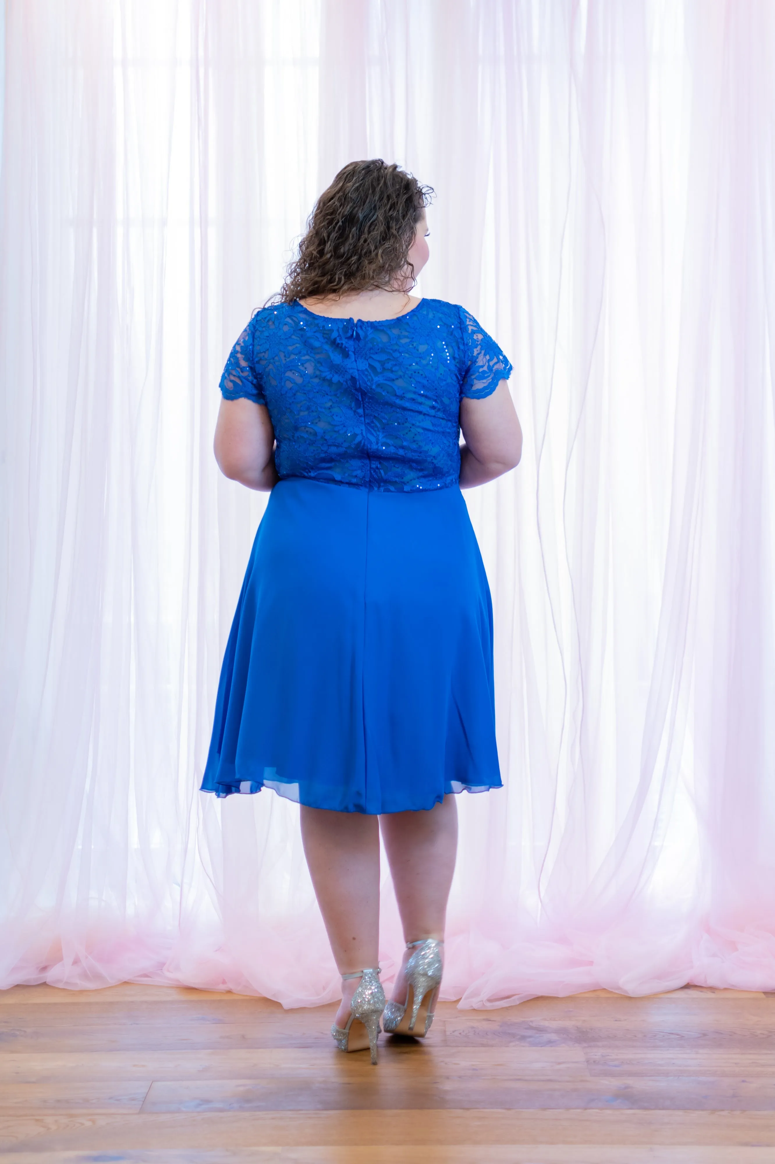 Swirl Dress - Bright Blue