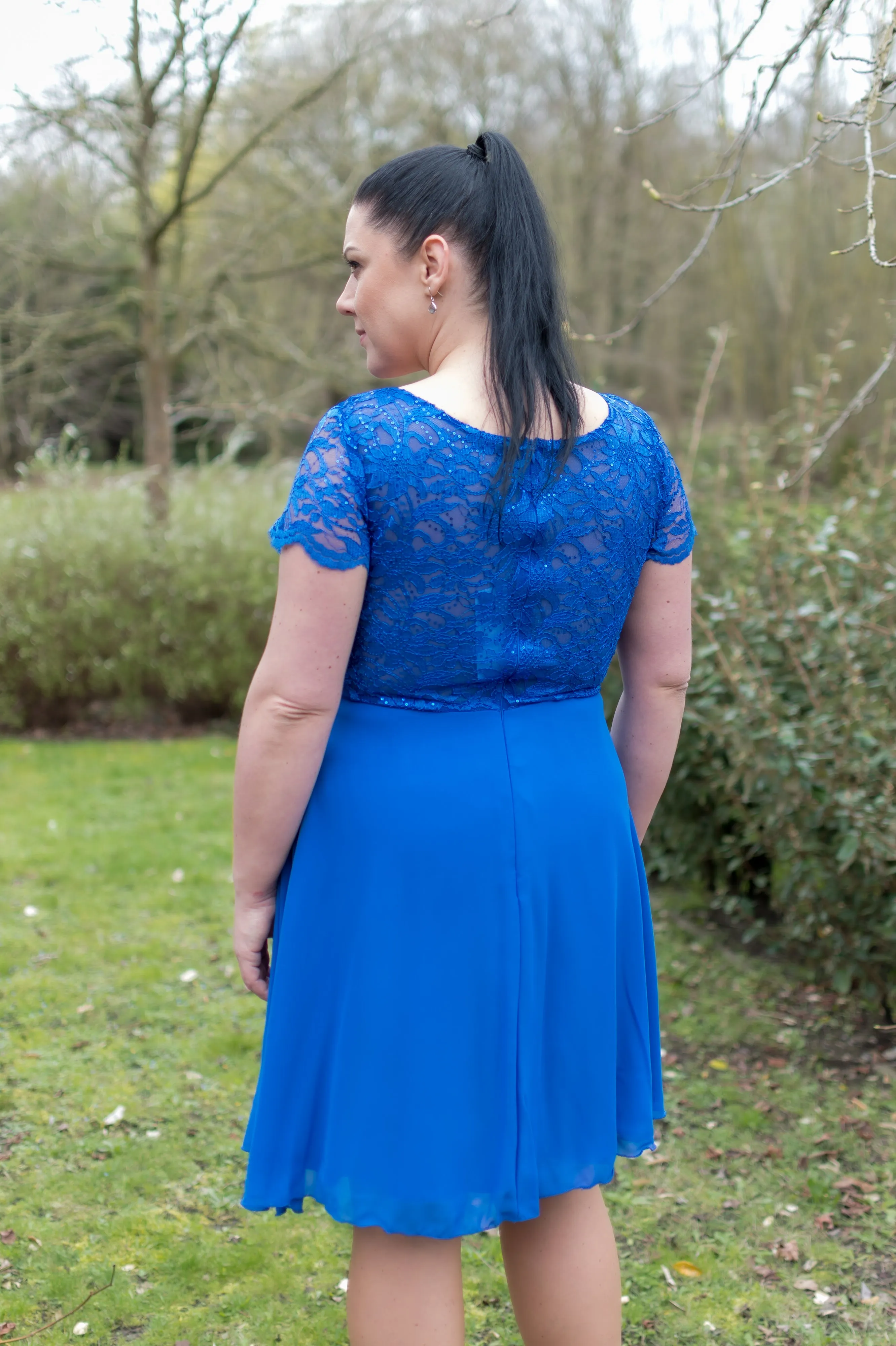 Swirl Dress - Bright Blue