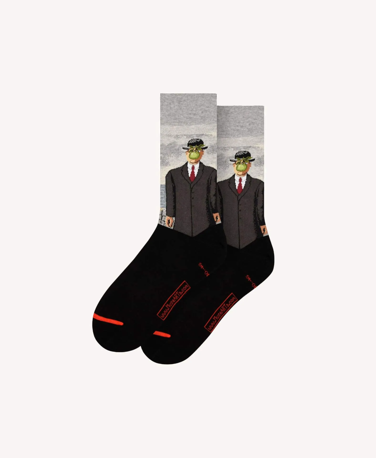 The Son of Man by Magritte Art Socks size Large